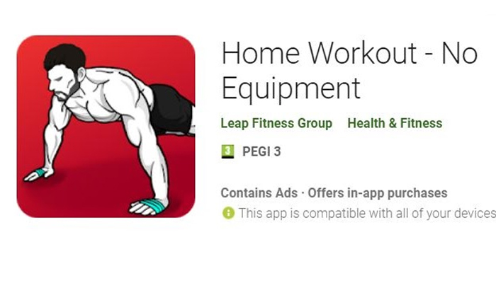 App tập thể dục tại nhà - Home Workout