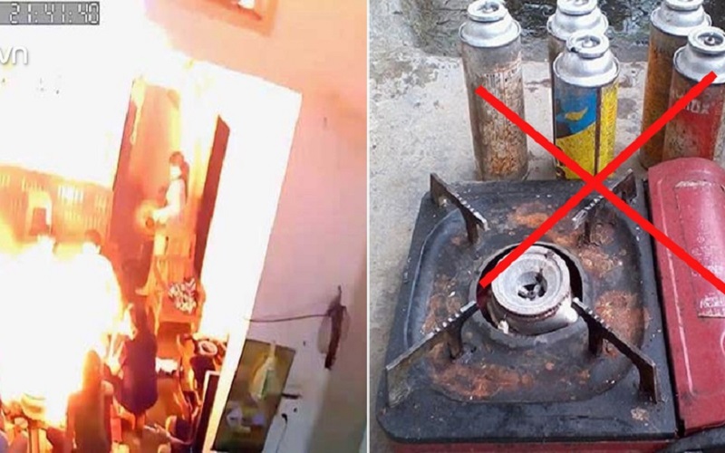 nguy cơ cháy nổ hi đặt bếp mini gần nguồn nhiệt