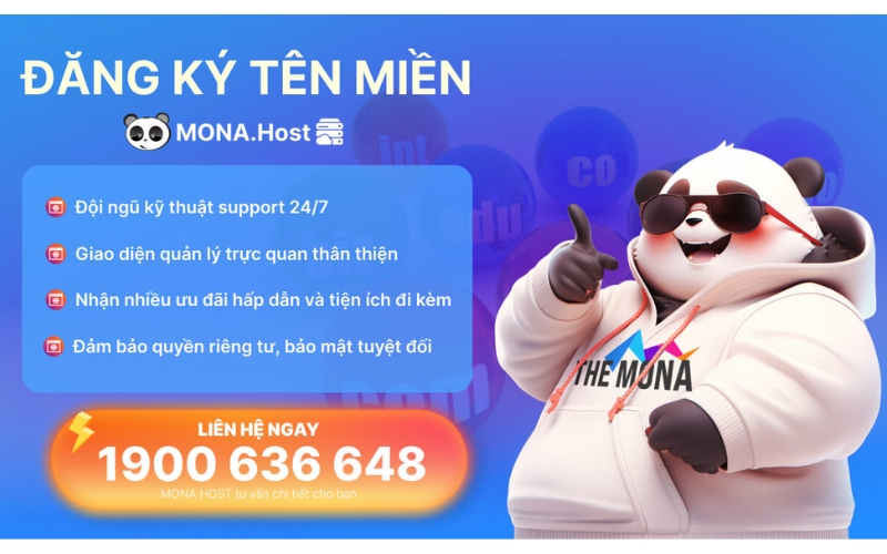 đăng ký tên miền và hosting tại MONA Host