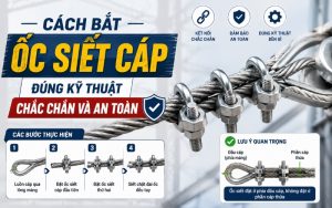 cách bắt ốc siết cáp